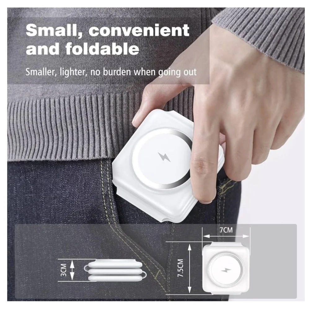 White Wireless Charging Station